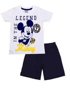 KINSEY Boys Disney Mickey Printed T-shirt with Shorts Clothing Set