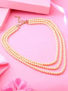 Estele Gold-Plated Beaded Layered Necklace