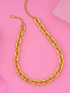 Estele Gold-Plated Link Necklace