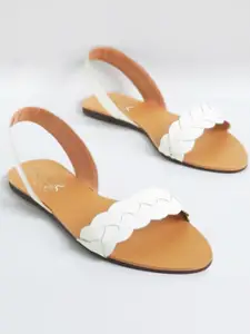 Shoetopia Women Open Toe Flats