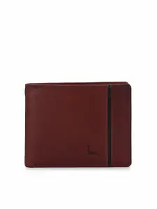 Pacific Gold Men Leather Two Fold Wallet