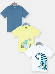 YK Boys Multicoloured 3 Printed T-shirt