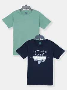 YK Boys Multicoloured 2 Printed T-shirt