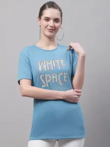 MACK JONNEY Typography Printed Cotton T-shirt