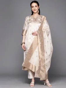 Ahalyaa Woven Design Ethnic Motifs Unstitched Dress Material