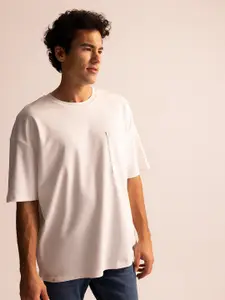 DeFacto Drop-Shoulder Sleeves Pure Cotton T-shirt