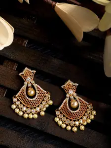 Saraf RS Jewellery Rose Gold Plated Classic Drop Earrings