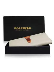 CALFNERO Women Leather Zip Around Wallet
