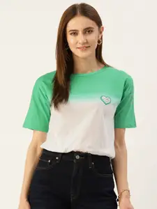 Madame Tie-&-Dye Dyed Drop-Shoulder Pure Cotton T-shirt