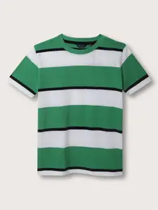 GANT Boys Striped Short Sleeve Pure Cotton T-shirt