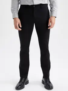 DeFacto Men Mid-Rise Regular-Fit Trousers