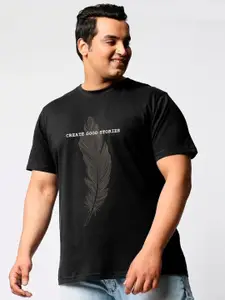 Bewakoof Plus Men Plus Size Graphic Printed Cotton T-shirt