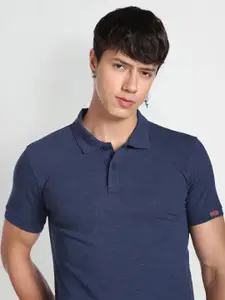 Flying Machine Textured Pique Polo Shirt