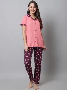 Kanvin Floral Printed Night Suit
