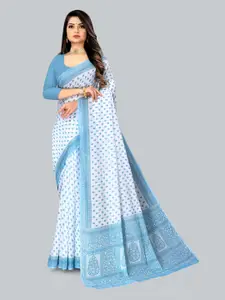 RATAN Floral Printed Pure Cotton Saree