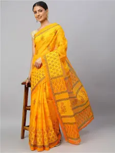 RATAN Floral Pure Cotton Saree