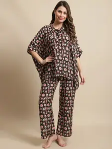 Kanvin Floral Printed Night Suit