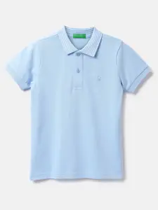 United Colors of Benetton Boys Polo Collar Cotton T-shirt