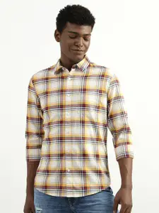United Colors of Benetton Slim Fit Tartan Checked Cotton Casual Shirt