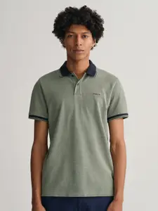 GANT Men Polo Collar Short sleeve Cotton T-shirt