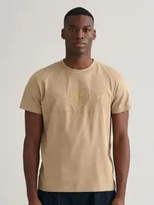GANT Men Embroidered Cotton T-shirt