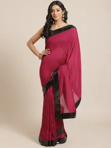 Saree mall Embellished Sequinned Border Sarees