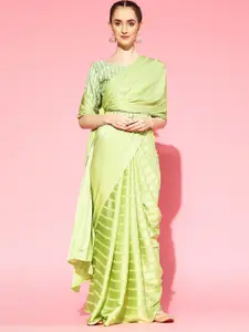 Saree mall Striped Satin Sarees