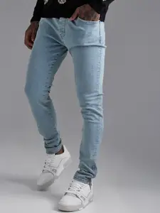 boohooMAN Men Skinny Fit Zip Detail Stretchable Jeans