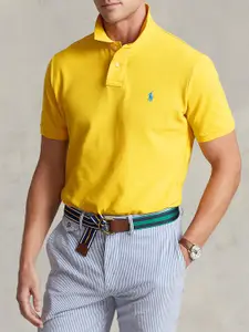 Polo Ralph Lauren Slim-Fit Polo Collar Pure Cotton T-Shirt