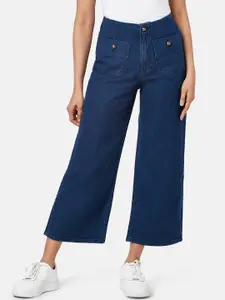 People Women Flared High-Rise Clean Look Jeans