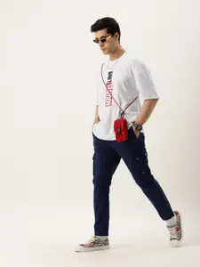 Kook N Keech Printed Drop-Shoulder Sleeves Loose Pure Cotton T-shirt