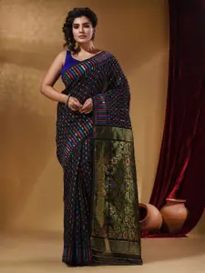 Arhi Woven Design Zari Silk Cotton Jamdani Saree
