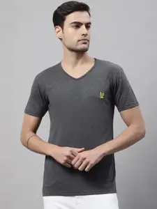 MACK JONNEY V Neck Cotton T-shirt