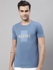 MACK JONNEY Typography Printed Cotton T-shirt