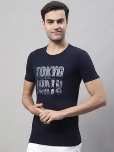 MACK JONNEY Typography Printed Cotton T-shirt