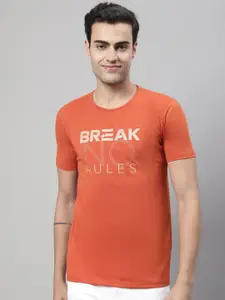 MACK JONNEY Typography Printed Cotton T-shirt