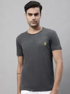 MACK JONNEY Round Neck Cotton T-shirt