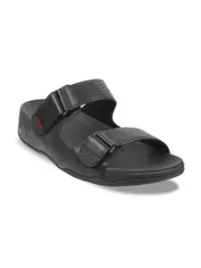 fitflop Men Two Straps Leather Comfort Sandals