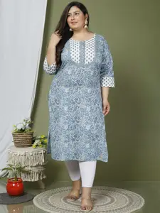 Swasti Floral Printed Pure Cotton Kurta