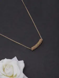DressBerry Brass Gold-Plated Necklace
