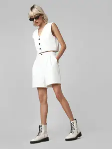 ONLY Women Onlabba Hw Tlr Mid-Rise Shorts