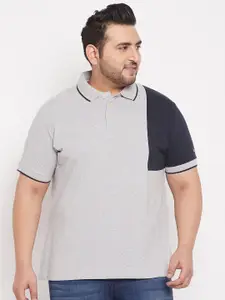 bigbanana Men Plus Size Polo Collar Bio Finish Pure Cotton T-shirt
