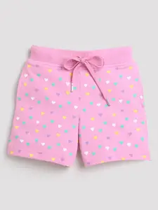 Tiny Girl Conversational Printed Mid Rise Cotton Outdoor Shorts