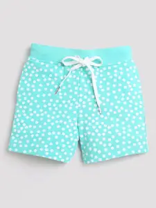Tiny Girl Geometric Printed Mid Rise Shorts