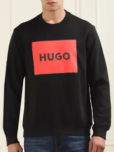 HUGO Round Neck Printed Sweatshirt