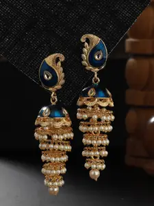 Jazz and Sizzle Gold-Plated Jhumkas Earrings