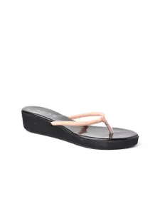 SOLES T-Strap Flatform Heels