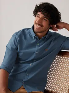 Andamen Oxford Button-Down Collar Cotton Casual Shirt