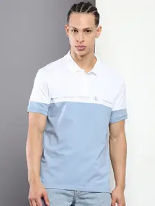 Calvin Klein Jeans Colourblocked Polo Collar Slim Fit T-shirt