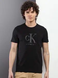 Calvin Klein Jeans Typography Printed Slim Fit Round Neck T-shirt